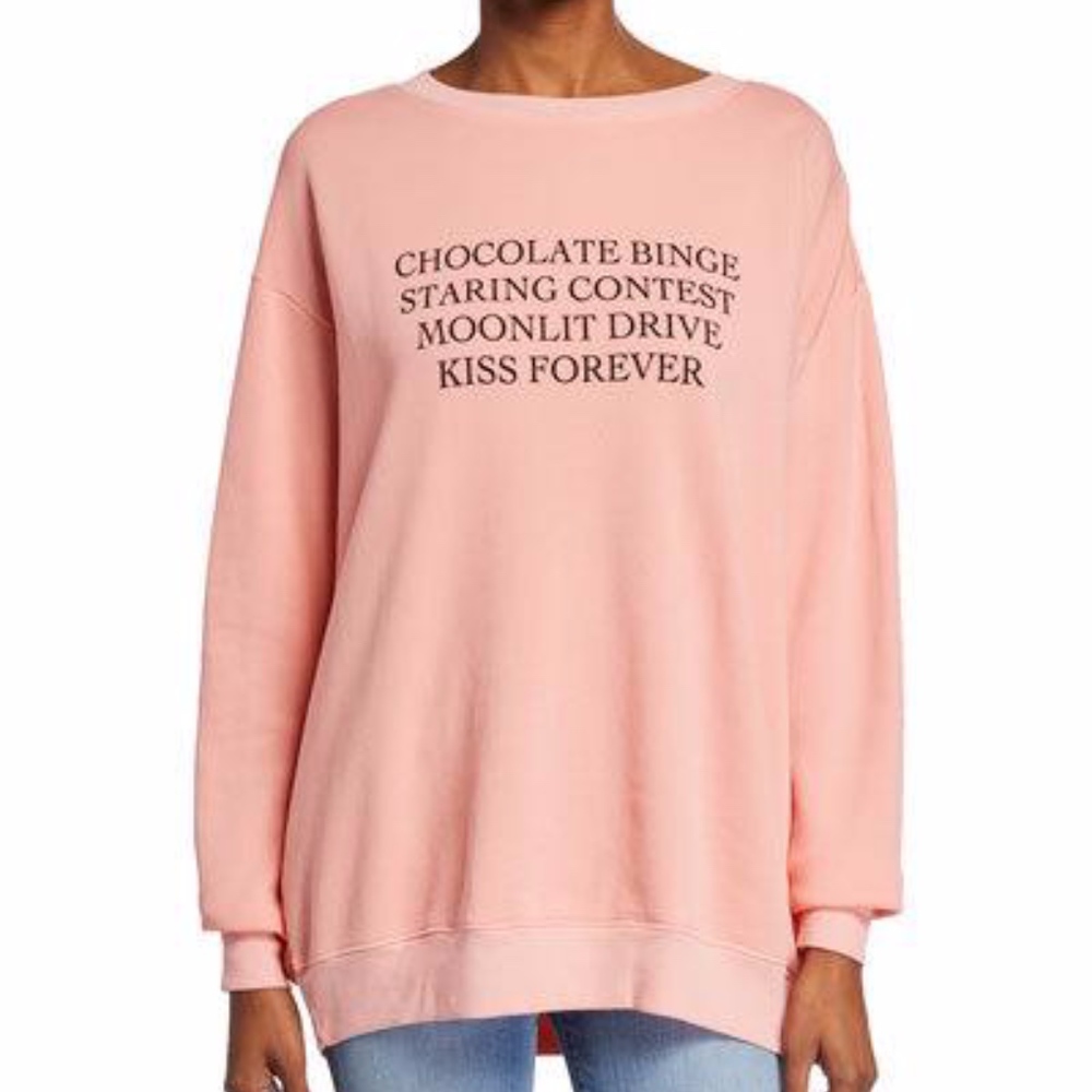 NWT WILDFOX ~Kiss Forever Roadtrip~ Fleece Sweater